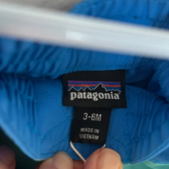 Patagonia Baby Boardshorts in Blue and Green